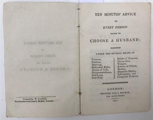 Lot 344 - Literature, various. Ten Minutes' Advice to...