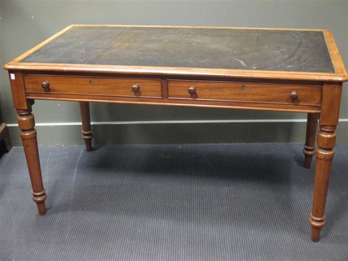 Lot 342 - A 19th century mahogany library table