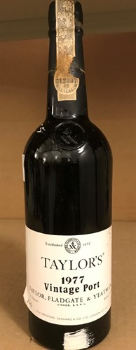 Lot 95 - Taylor's vintage port 1977, one bottle (level...