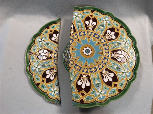 Lot 3 - Attributed to A. W. N. Pugin, a 19th century Minton lazy susan