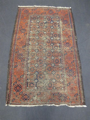 Lot 438 - Five various small tribal rugs in varying...