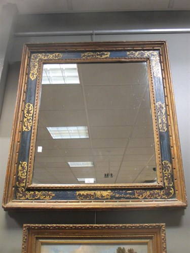 Lot 316 - A rectangular 19th century gilt wood and...