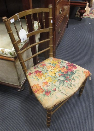 Lot 347 - A small gold child's chair