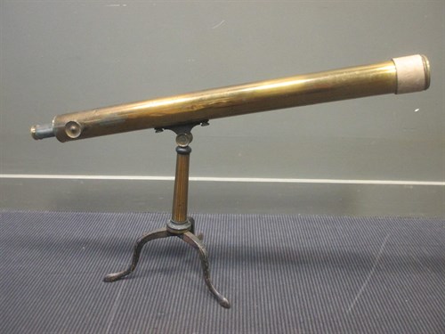Lot 79 - Broadhurst Clarkson & Co, a brass star gazer...