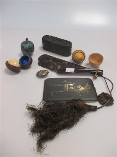 Lot 111 - An early 20th century white metal and enamel...
