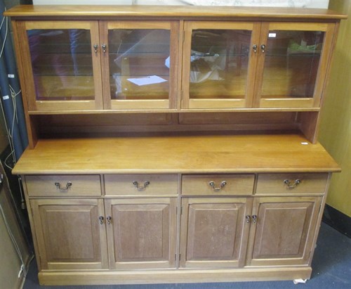Lot 385 - A 20th century craftsman made walnut dresser,...