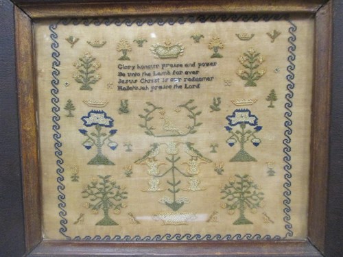 Lot 251 - Five various samplers variously framed - some...