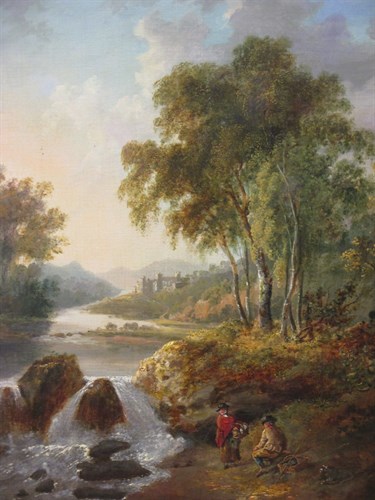 Lot 305 - English School (19th Century), Landscape with...