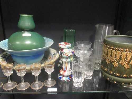 Lot 30 - A collection of cut glass drinking wares...