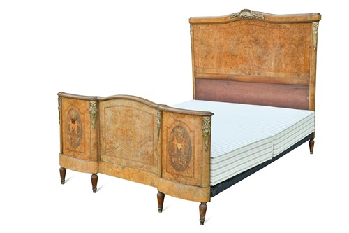 Lot 379 - A 19th century French burr walnut and inlaid...