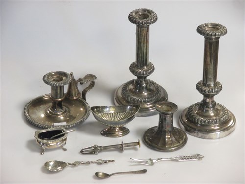 Lot 231 - A collection of silver plated items including...