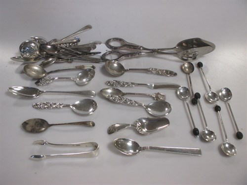 Lot 214 - A collection of silver flatware 7.6ozt...
