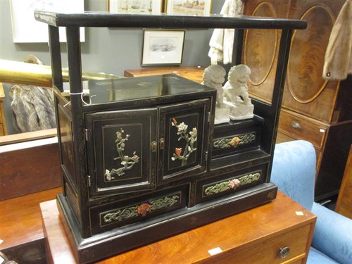 Lot 426 - A Mid-20th century chinese black lacquer...