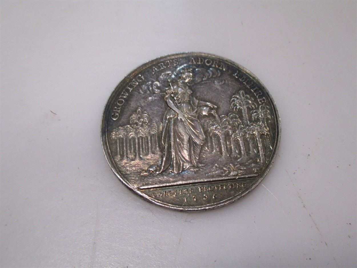 Lot 154 - A Jernegan's silver Lottery token 1736, 39mm...