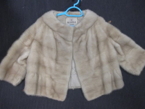 Lot 430A - A Mink fur stole with braided tassels