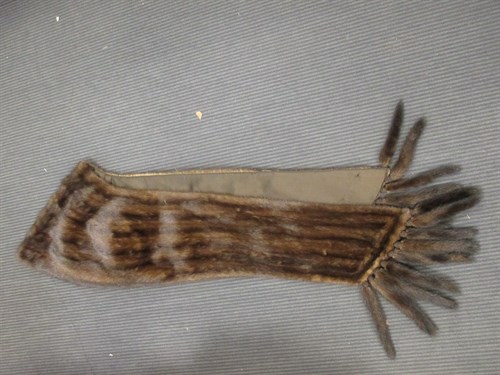 Lot 430 - A Mink fur stole with braided tassels