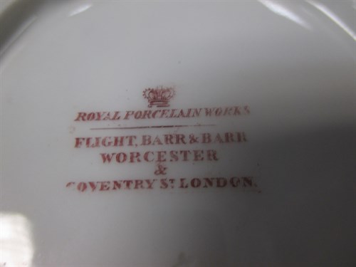 Lot 109 - A Flight Barr & Barr serving dish with a...