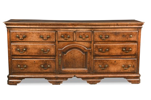 Lot 314 - A George III oak dresser base