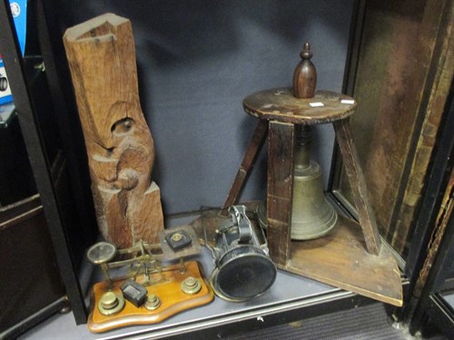 Lot 112 - A large late 19th century bronze school bell...