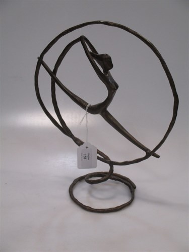 Lot 158 - A contemporary bronze figure of a dancing girl