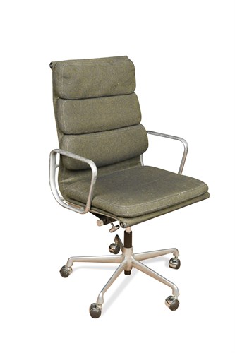 Lot 157 - After Charles & Ray Eames, an Aluminium group high-back swivel armchair by Herman Miller