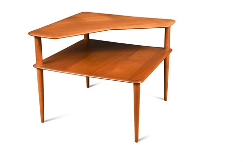 Lot 153 - Peter Hvidt & Orla Mølgaard-Nielsen for France & Son, a teak corner table