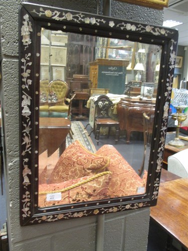 Lot 412 - A Chinese mother-of-pearl inlaid hardwood...