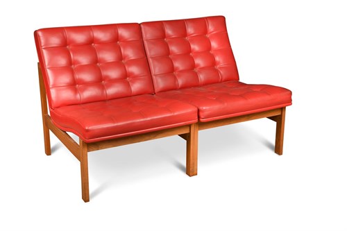 Lot 145 - Ole Gjerløv-Knudsen & Torben Lind for France & Son, a conjoined pair of  Moduline chairs