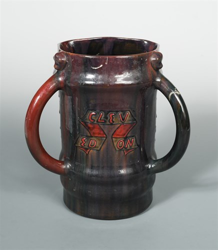 Lot 7 - A large Elton Ware Clevedon Tyg, decorated in...