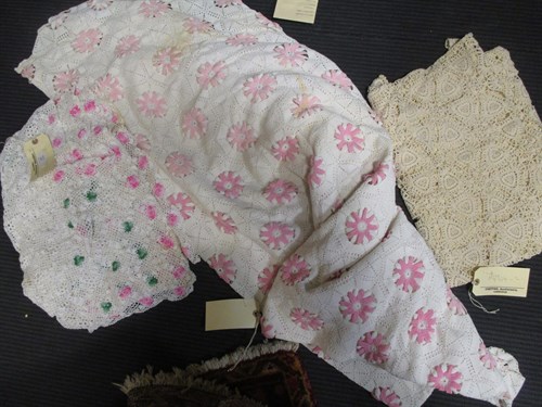 Lot 120 - Two crochet tablecloths (2)