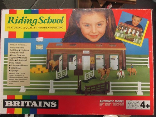 Lot 12 - Britains; 4722 Riding school, boxed, 7160...