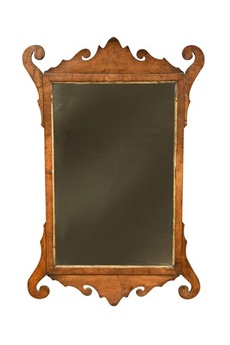 Lot 316 - A large 18th century walnut fret framed mirror