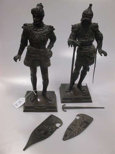 Lot 131 - A pair of early 20th century Continental...