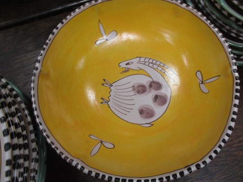Lot 136 - An Italian pottery dinner service, painted to...