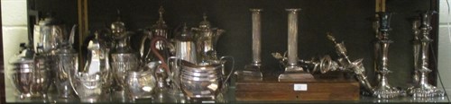 Lot 234 - A collection of plated ware and EPNS to...