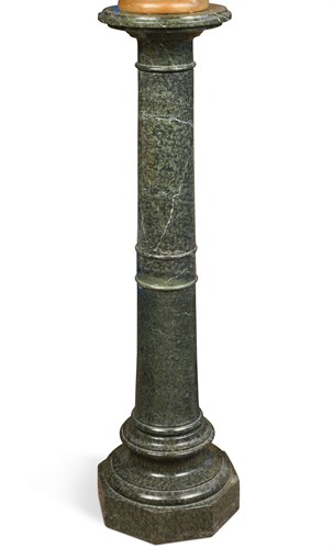 Lot 214 - A Verde antico marble pedestal