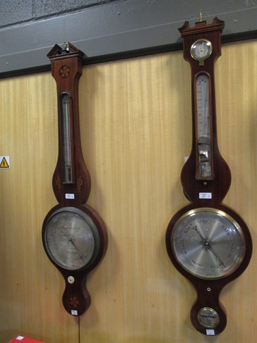 Lot 337 - A 19th century mahogany barometer 'P...