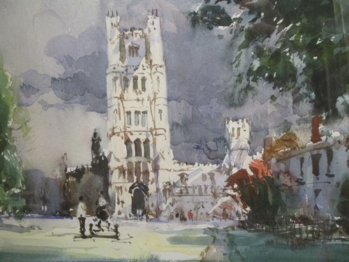 Lot 329 - Richard Bolton (British, b. 1950) 'Flooding at...