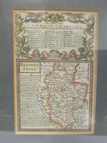 Lot 287 - Two maps of Huntingdonshire, Bedforedshire,...