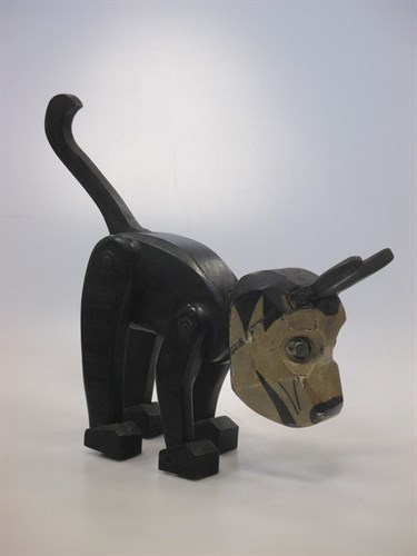 Lot 62 - A 'Felix the Cat' articulated painted wood model