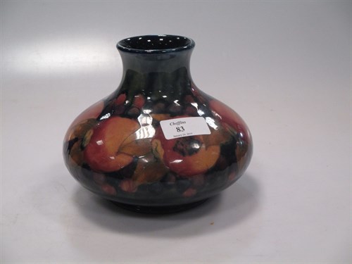 Lot 83 - A Moorcroft squat vase, 13cm high