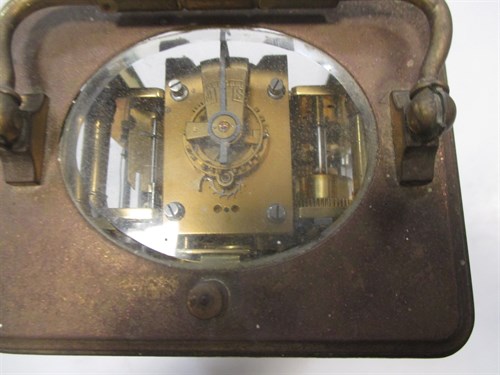 Lot 88 - A repeating carriage clock with alarm, gong...