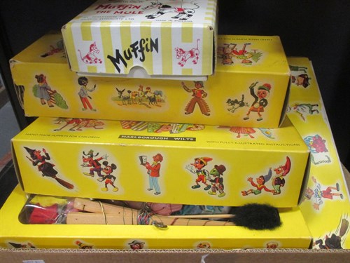 Lot 38 - Pelham puppets to include Hansell & Gretle,...
