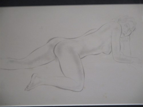 Lot 297 - Eric Gill (British, 1882 - 1940) Three nudes,...