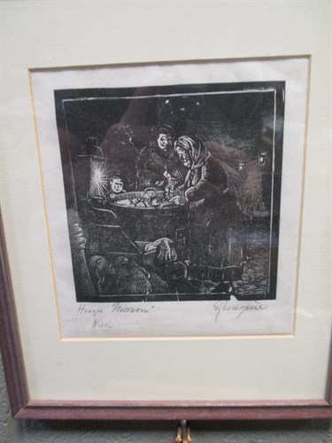 Lot 278 - A collection of wood engraving to include,...
