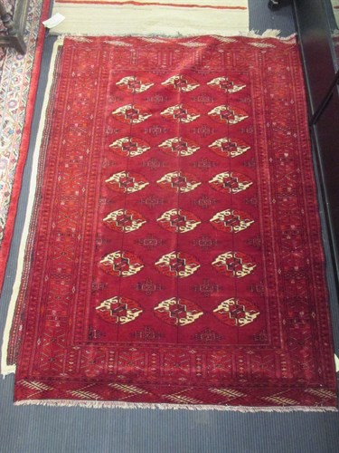 Lot 395 - A Turkman rug 1.80 x 1.28m