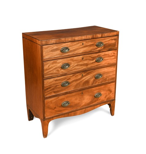 Lot 668 - A George IV mahogany chest