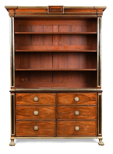 Lot 355 - A Regency rosewood bookcase in the manner of John McLean