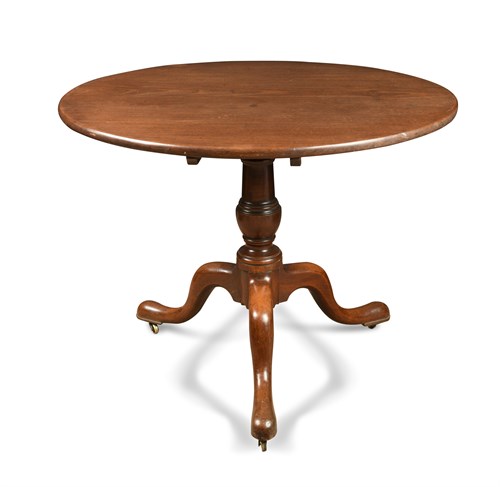 Lot 345 - A George III large mahogany tripod table, with...