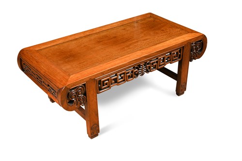 Lot 198 - A Chinese hardwood Opium table